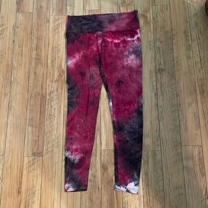 Pink & Black Tie Dye Leggings